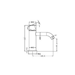 Zen SS316L Outdoor Basin Mixer (Pin-less) -HERA BATHWARE zen ss316l outdoor basin mixer pin lessbrushed nickelbasin mixernero tapware 107158
