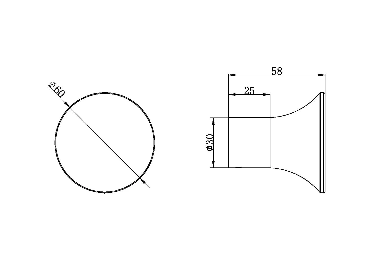 Zen SS316L Outdoor Robe Hook 3 Zen SS316L Outdoor Robe Hook - Image 3