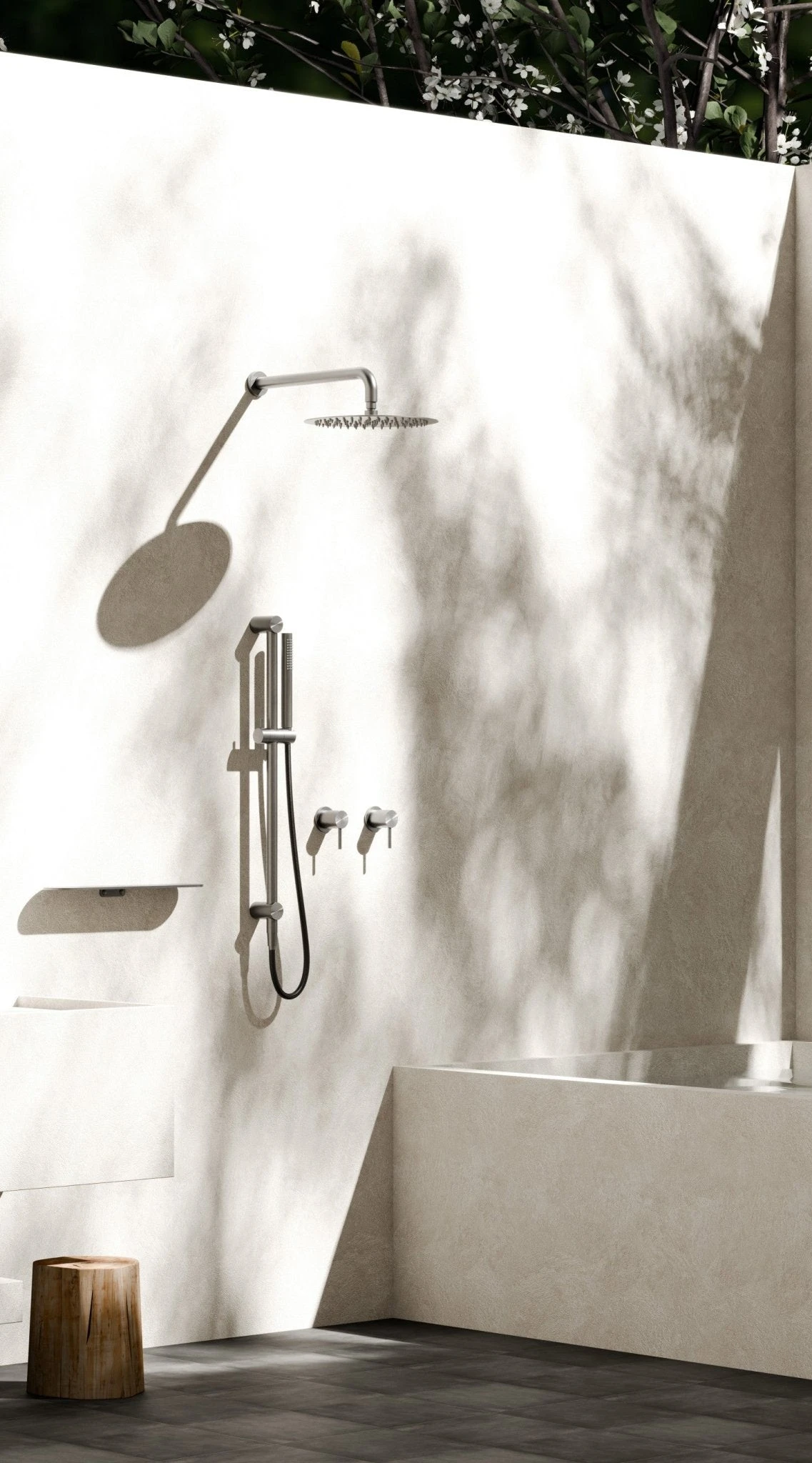 Zen SS316L Shower Rail With Outdoor Shower Hose 6 Zen SS316L Shower Rail With Outdoor Shower Hose - Image 6